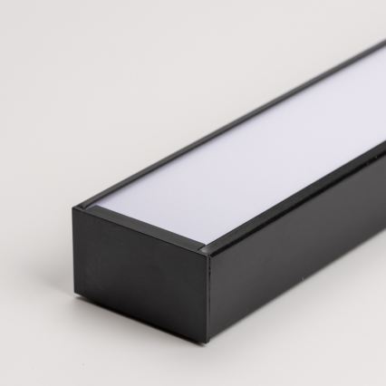 Luminaire LED de plafond CYNIDECO, montage en applique ou suspendu, LED/12W/230V, 4000K, noir