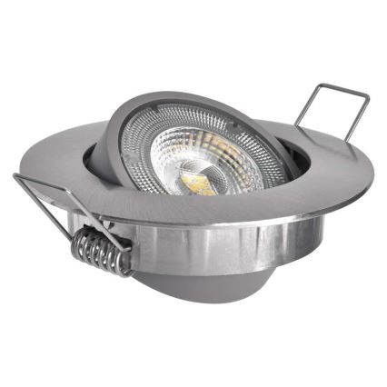 Luminaire LED encastrable EXCLUSIVE 1xLED/5W/230V 4000 K argent