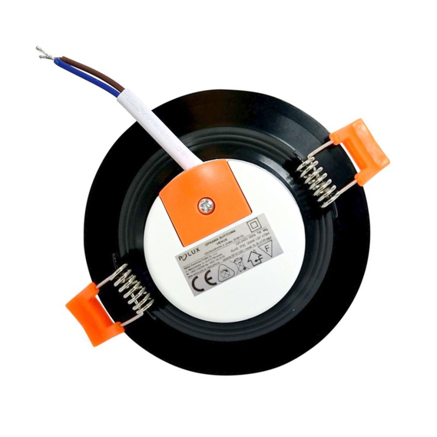 Luminaire LED encastrable VENUS LED/12W/230V noir