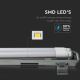 Luminaire LED fluorescent industriel T8 2xG13/10W/230V 6400K 60cm IP65