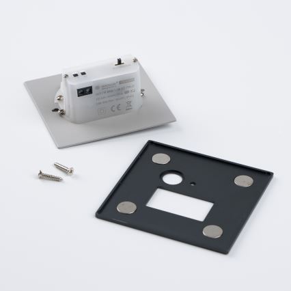 Luminaire LED pour escalier avec capteur de mouvement et crépusculaire, LED 1,5W/230V, 3000/4000/6500K, anthracite