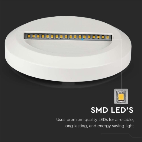 Luminaire LED pour escalier extérieur LED/2W/230V 3000K IP65 blanche