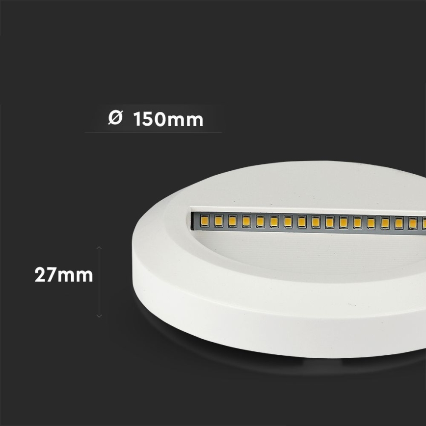 Luminaire LED pour escalier extérieur LED/2W/230V IP65 4000K blanc