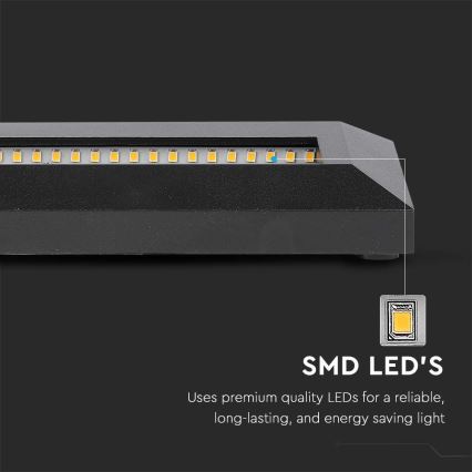 Luminaire LED pour escalier extérieur LED/3W/230V IP65 4000K noir