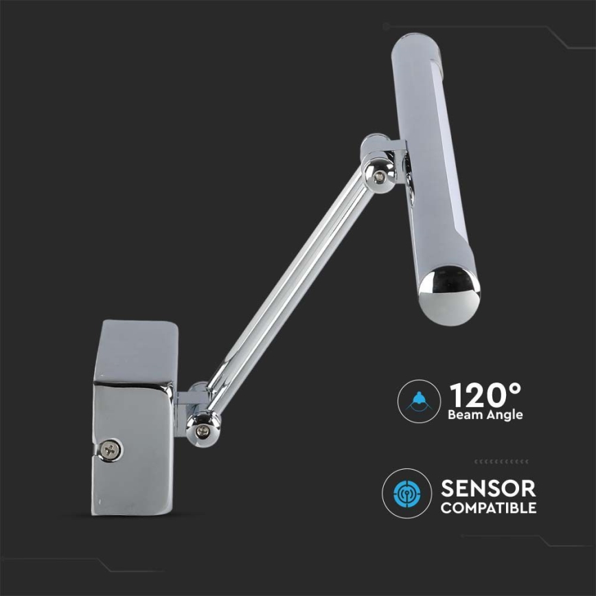 Luminaire LED pour miroir LED/13W/230V 3000K 64cm chromé