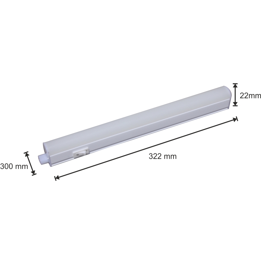 Luminaire LED sous meubles de cuisine LED/4W/230V