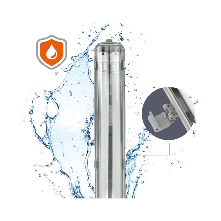 Luminaire LED technique T8 2xG13/18W/230V 6500K IP65 127 cm