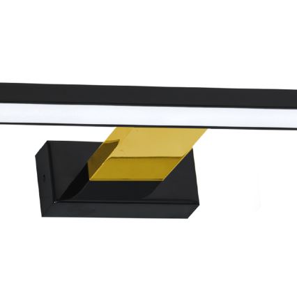 Luminaire miroir salle de bain SHINE LED/13,8W/230V IP44 noir/gold