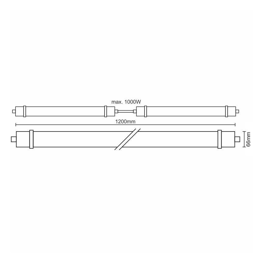 Luminaire pour atelier LED LED/40W/180-265V IP65