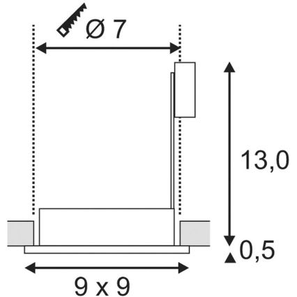 Luminaire salle de bain FGL OUT 1xGU10/35W/230V IP44