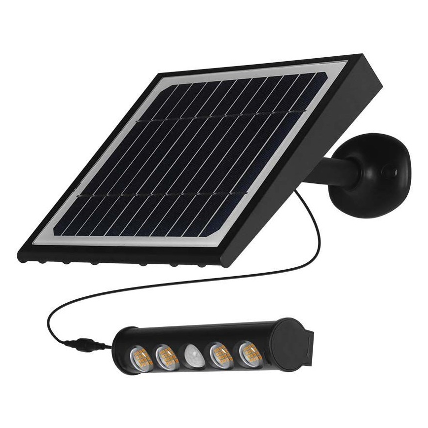 Luminaire solaire mural avec détecteur LED/8W/3,7V IP65 4000K