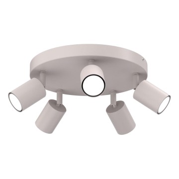Luminaire spot FUN 5xGU10/8W/230V crème