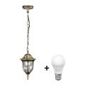 Luminaire suspendu LED d'extérieur FLORENCJA 1xE27/10W/230V IP43