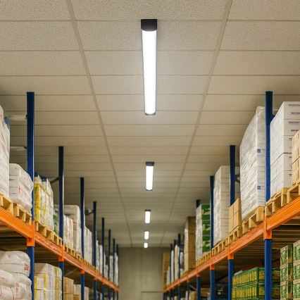 Luminaire tubulaire LED/50W/230V 4000K 150 cm noir
