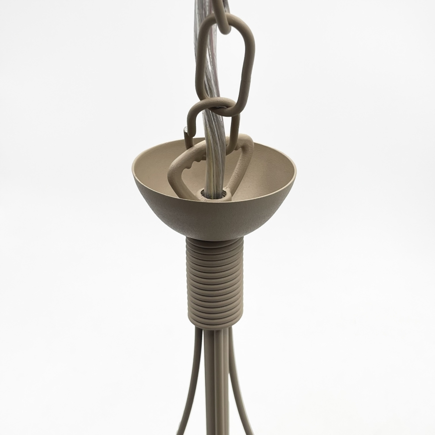 Lustre à chaîne ANTON 3xE14/60W/230V beige