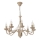 Lustre à chaîne ANTON 8xE14/60W/230V beige