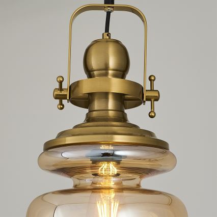 Lustre à chaîne BOTTLE 1xE27/40W/230V doré