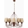 Lustre à chaîne CLASSIC 5xE14/40W/230V bronze/beige
