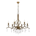Lustre à chaîne CLASSIC 6xE14/40W/230V bronze