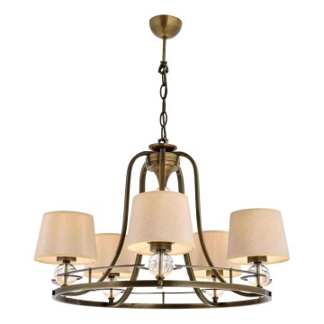 Lustre à chaîne NARA 5xE27/40W/230V en laiton