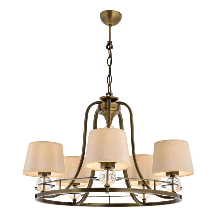 Lustre à chaîne NARA 5xE27/40W/230V en laiton