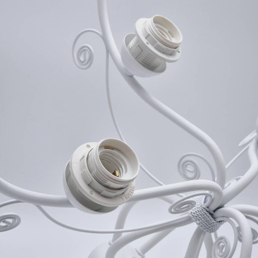 Lustre à chaîne RETRO II 5xE27/60W/230V blanc