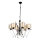 Lustre à chaîne VARANA 6xE27/40W/230V noir/chrome brillant