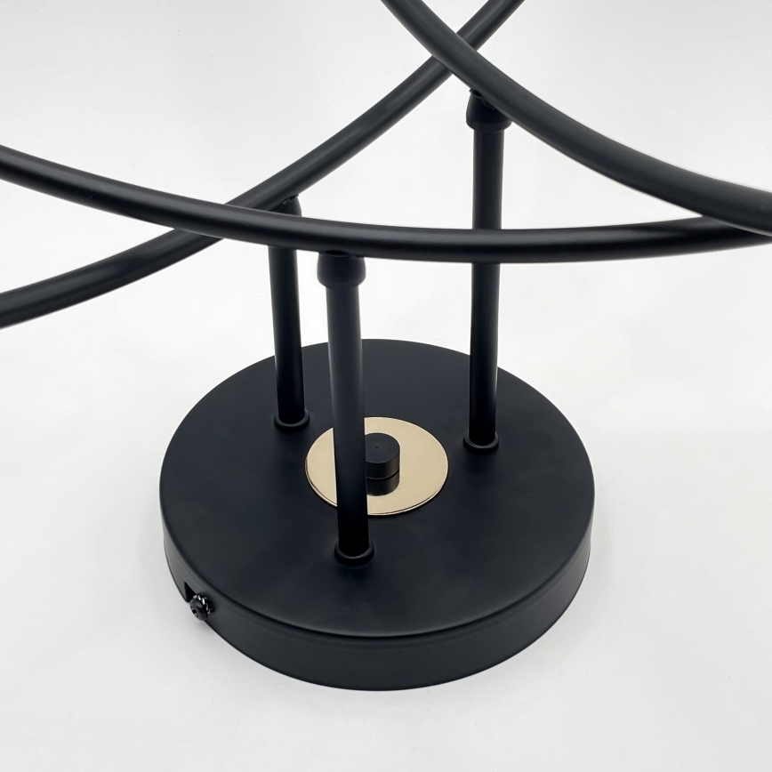 Lustre à montage en saillie ANYA 6xE27/15W/230V noir/doré