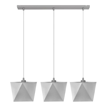 Lustre ADAMANT 3xE27/15W/230V gris