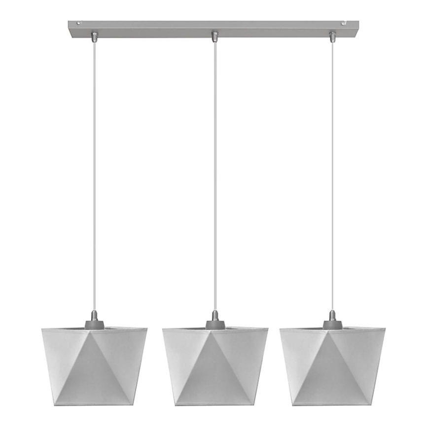 Lustre ADAMANT 3xE27/15W/230V gris