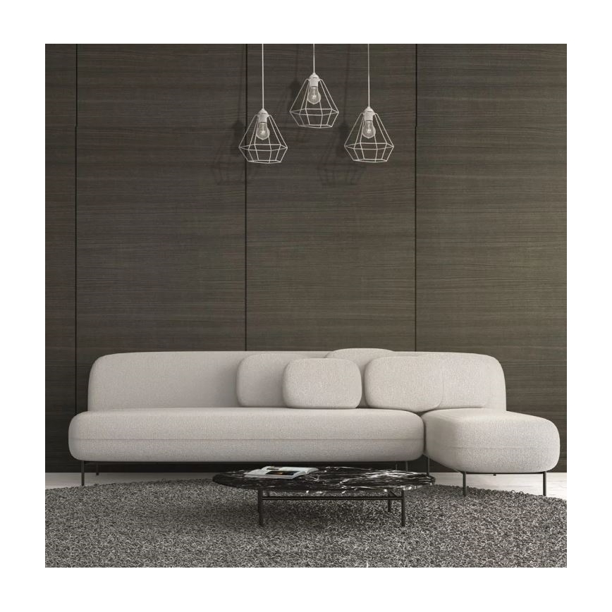 Lustre ALMA 3xE27/60W/230V blanc