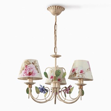 Lustre avec chaîne CAMELLIA 3xE14/40W/230V rose