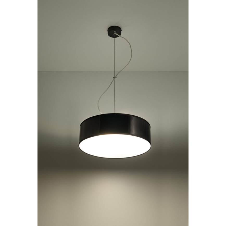 Lustre avec fil ARENA 35 2xE27/60W/230V noir