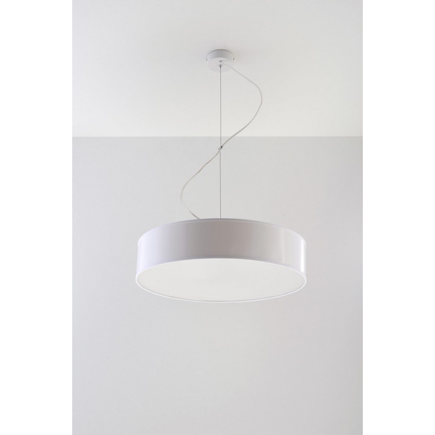 Lustre avec fil ARENA 45 3xE27/60W/230V blanc