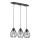 Lustre avec fil BRYLANT BLACK 3xE27/60W/230V