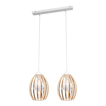 Lustre avec fil DALI 2xE27/15W/230V cuivre
