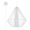 Lustre avec fil DEMI 1xE27/60W/230V blanc