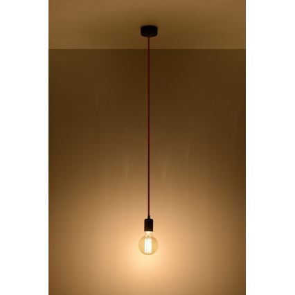 Lustre avec fil EDISON 1xE27/60W/230V noir