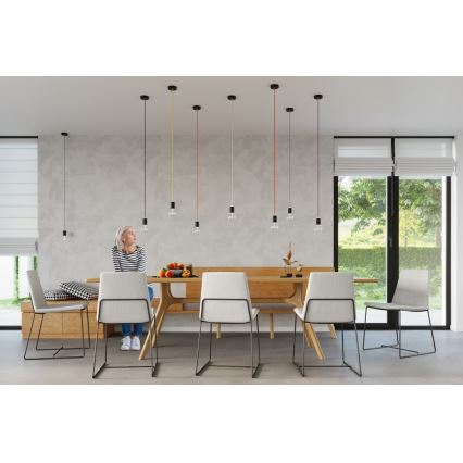 Lustre avec fil EDISON 1xE27/60W/230V orange