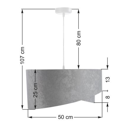 Lustre avec fil GALAXY 1xE27/60W/230V