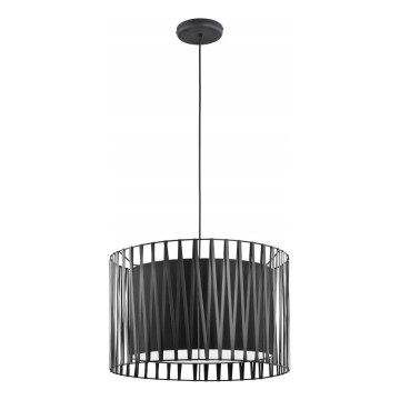 Lustre avec fil HARMONY BLACK 3xE27/60W/230V