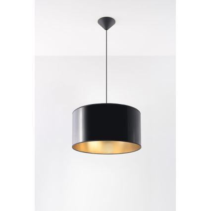 Lustre avec fil LUXOR 40 1xE27/60W/230V or/noir