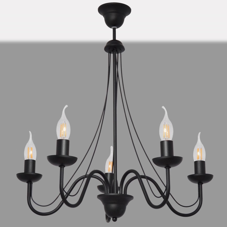 Lustre avec fil MALBO II 5xE14/10W/230V