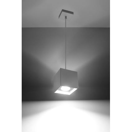 Lustre avec fil QUAD 1 1xGU10/40W/230V blanc