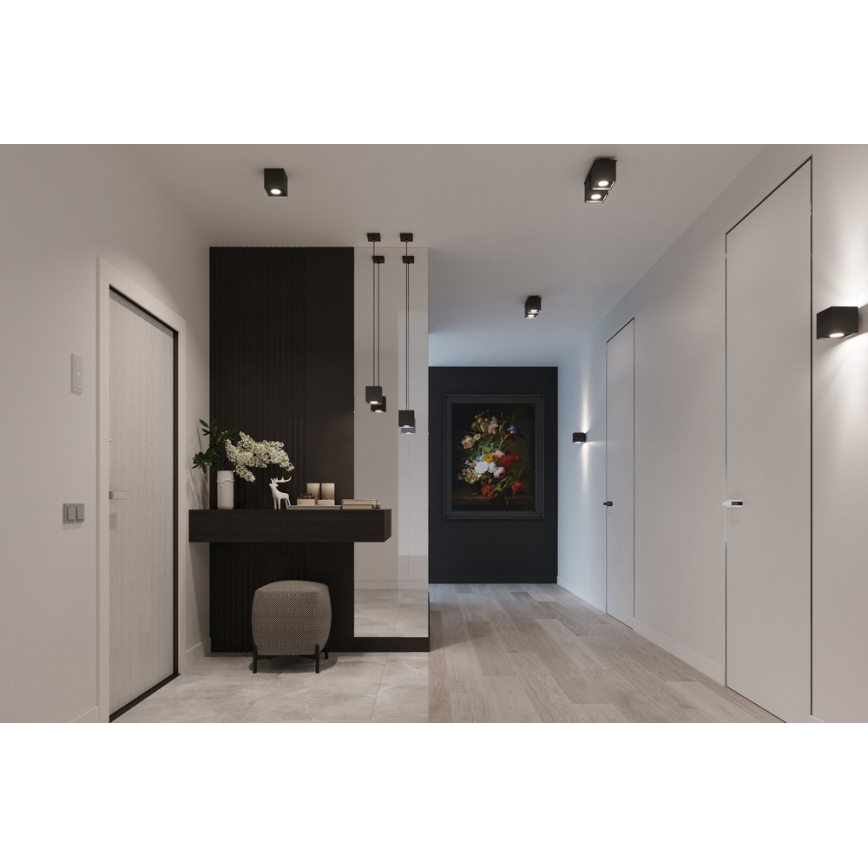 Lustre avec fil QUAD 1 1xGU10/40W/230V noir