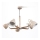 Lustre avec tige KALITHEA 5xE27/60W/230V beige