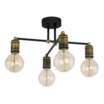 Lustre avec tige RETRO 4xE27/60W/230V