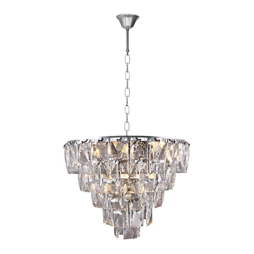 Lustre cristal avec chaîne CHELSEA 6xE14/40W/230V