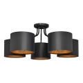 Lustre en applique ALBA 5xE27/15W/230V noir/doré