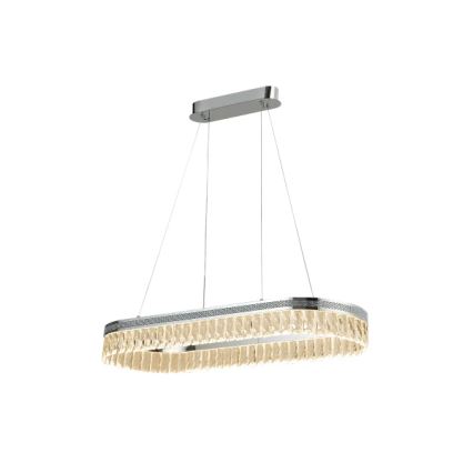 Lustre LED dimmable en cristal sur câble THALIA LED/50W/230V 3000-6000K + télécommande